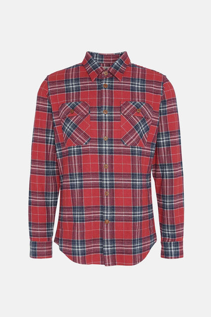 Allenhill Tailored Long Sleeved Shirt - HIGHLAND RED