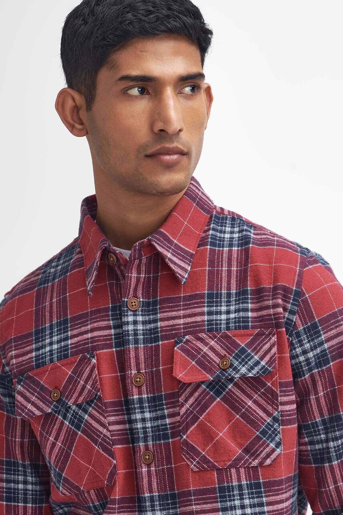 Allenhill Tailored Long Sleeved Shirt - HIGHLAND RED