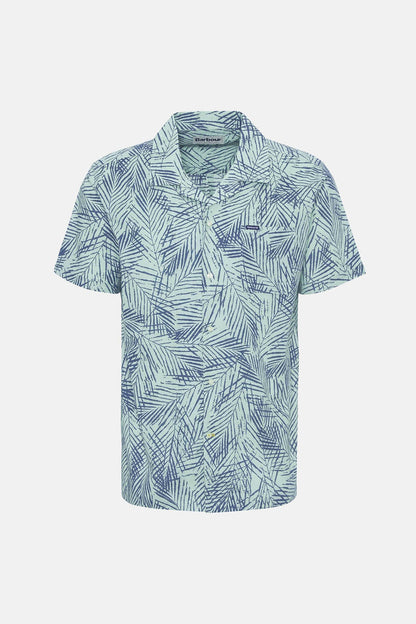 Falmouth Printed Regular Short-Sleeved Shirt - PALE APPLE