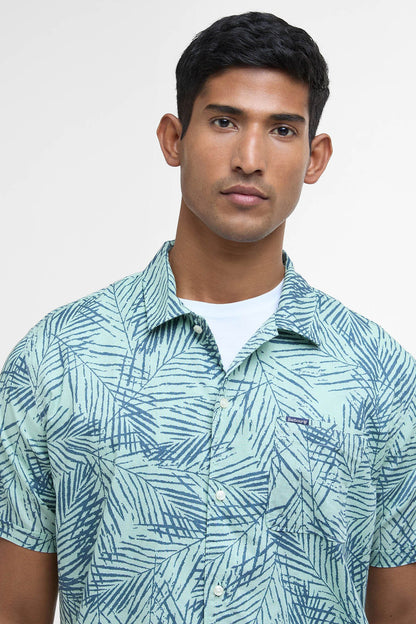 Falmouth Printed Regular Short-Sleeved Shirt - PALE APPLE