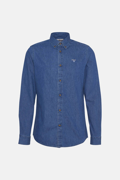 Denim Crest Tailored Long-Sleeved Shirt - CHAMBRAY