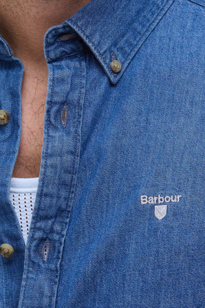 Denim Crest Tailored Long-Sleeved Shirt - CHAMBRAY