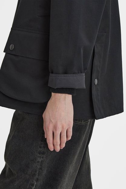 Classic Bedale Showerproof Jacket - BLACK