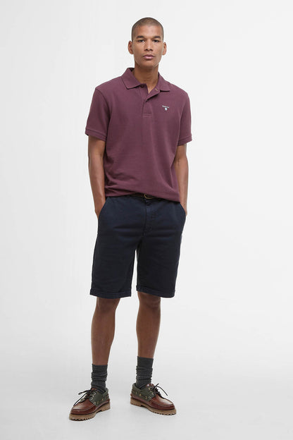 Washed Twill Chino Shorts - DARK NAVY