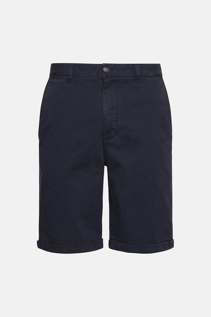 Washed Twill Chino Shorts - DARK NAVY