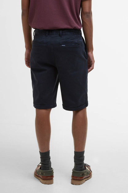 Washed Twill Chino Shorts - DARK NAVY