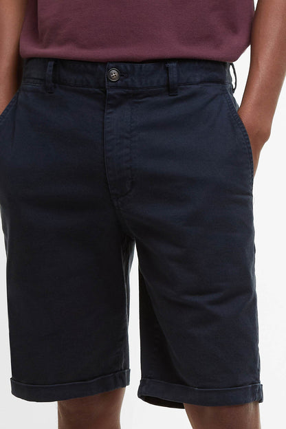 Washed Twill Chino Shorts - DARK NAVY
