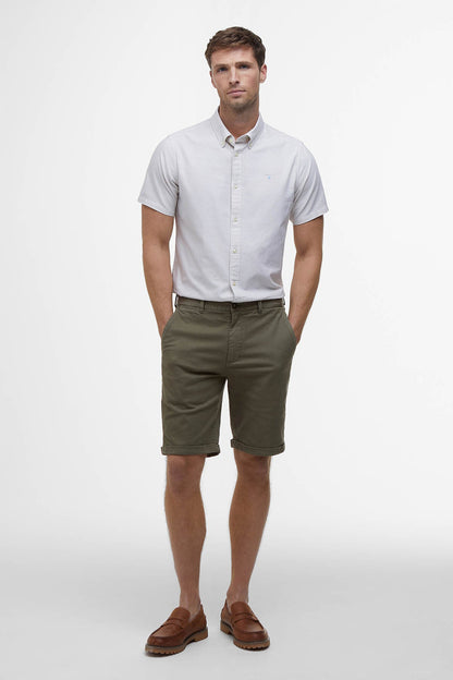 Washed Twill Chino Shorts - STONE