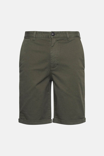Washed Twill Chino Shorts - STONE