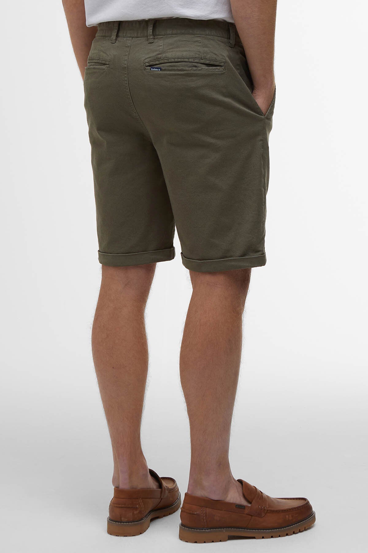 Washed Twill Chino Shorts - STONE