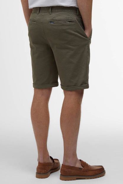 Washed Twill Chino Shorts - STONE