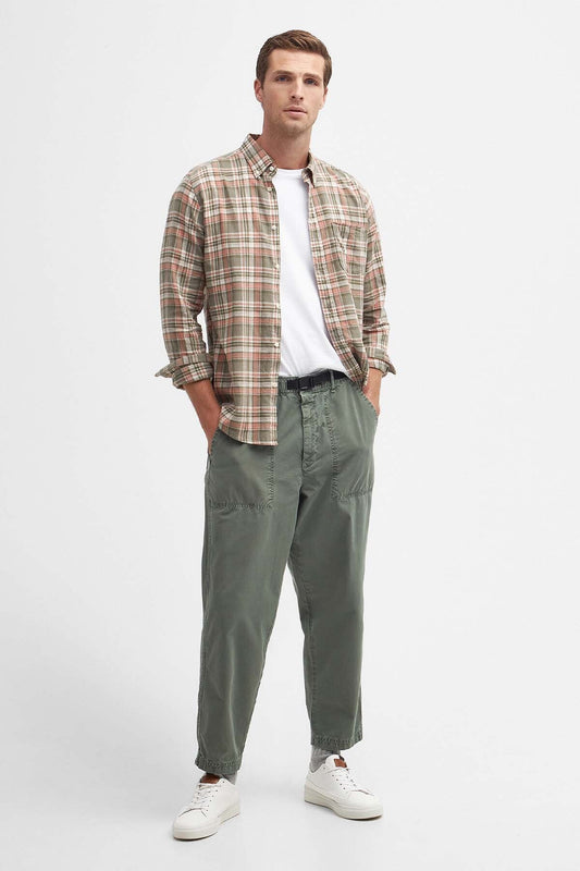 Grindle Straight-Leg Trousers - AGAVE GREEN