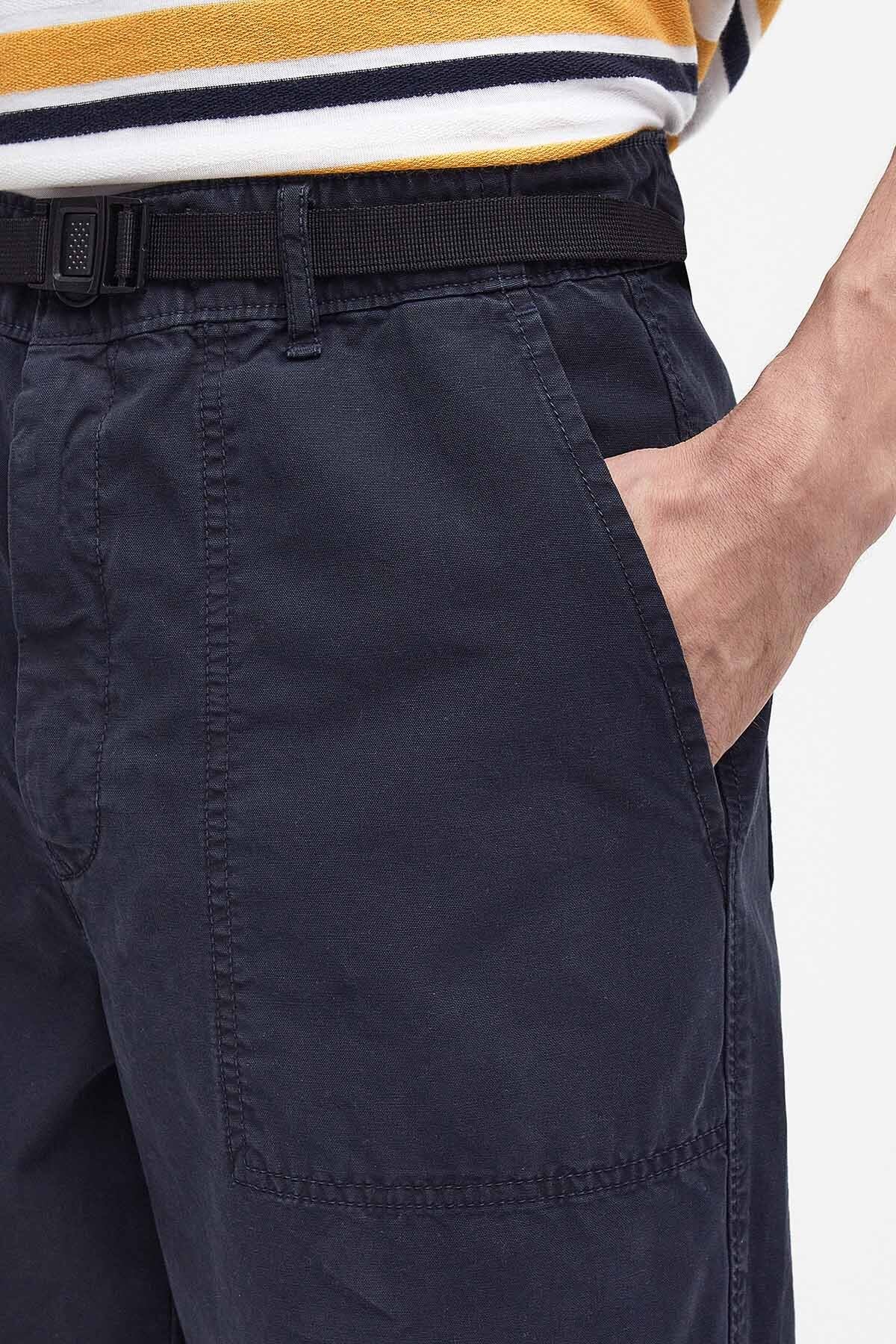 Grindle Straight-Leg Trousers - NAVY