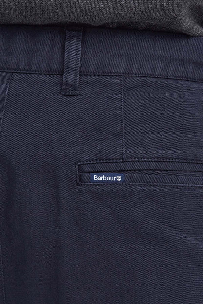 Washed Stretch Tailored Trousers - DARK NAVY