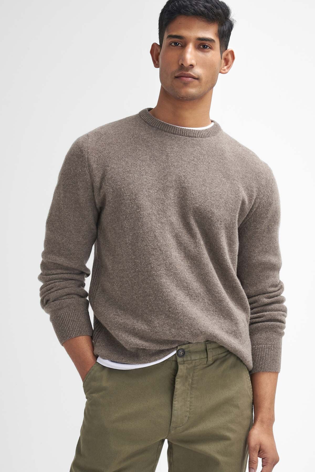 Washed Stretch Tailored Trousers - OLIVE