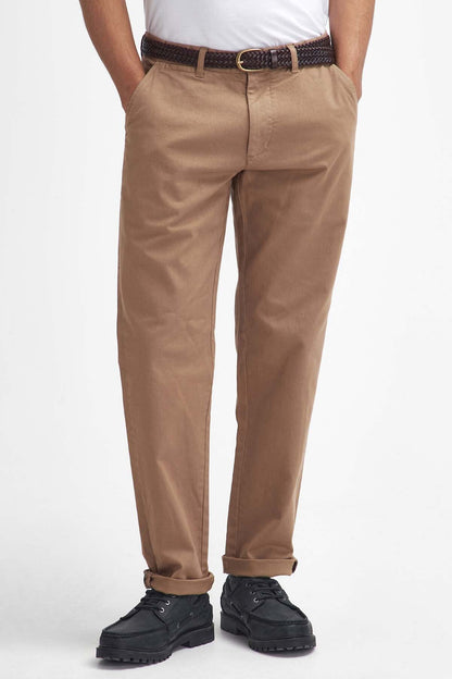 Washed Stretch Tailored Trousers - STONE