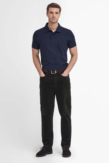 Stretch Cord Regular Trousers - FOREST