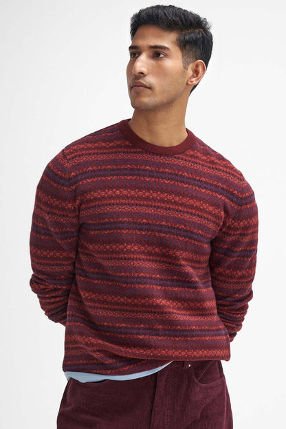 Stretch Cord Regular Trousers - DARK MERLOT