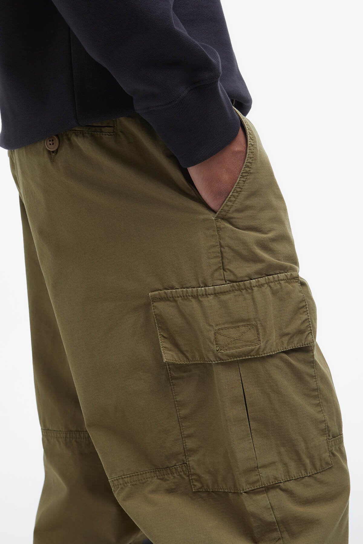Relaxed Ripstop Cargos - LIGHT SAGE