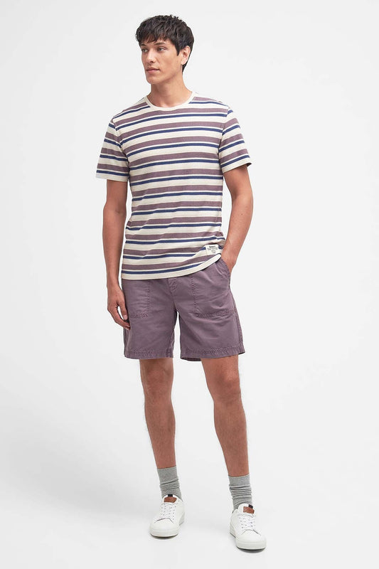Whitwell Striped T-Shirt - PURPLE SLATE