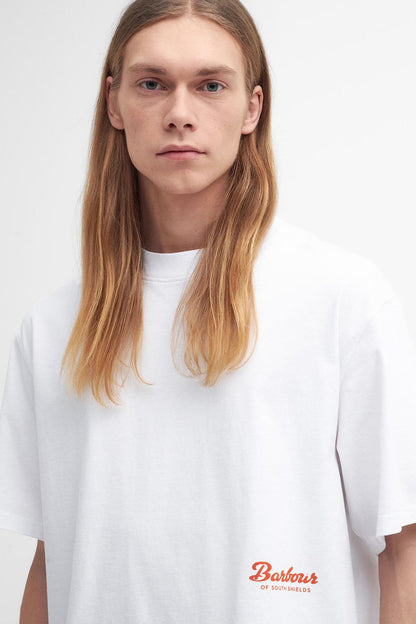 Bayard Oversized Graphic T-Shirt - WHITE