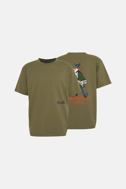 Regence Oversized Graphic T-Shirt - BURNT OLIVE