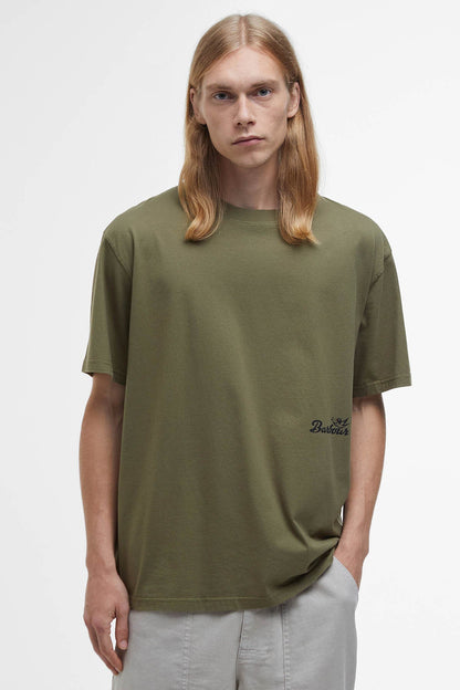 Regence Oversized Graphic T-Shirt - BURNT OLIVE