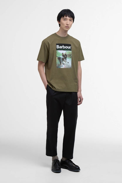 All Weather Oversized Graphic T-Shirt - MID OLIVE