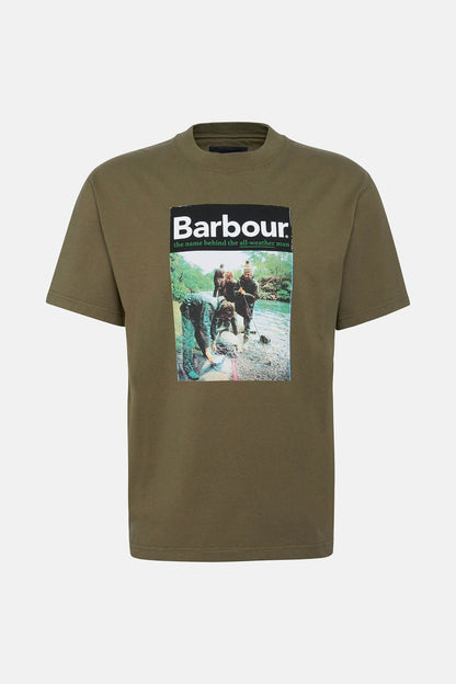 All Weather Oversized Graphic T-Shirt - MID OLIVE