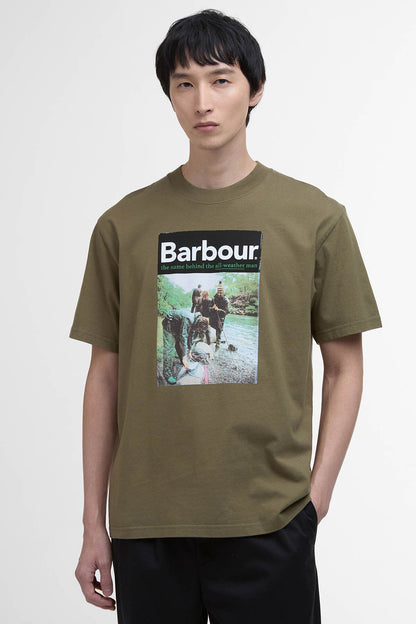 All Weather Oversized Graphic T-Shirt - MID OLIVE