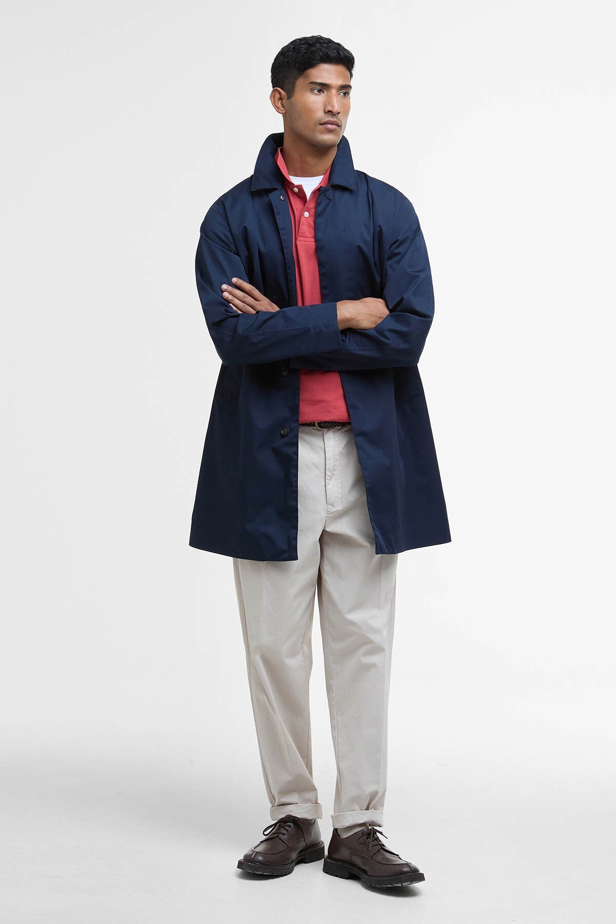 Rokig Lightweight Waterproof Mac - NAVY