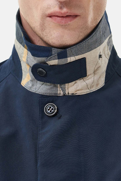 Cambridge Waterproof Mac - NAVY/FOREST MIST