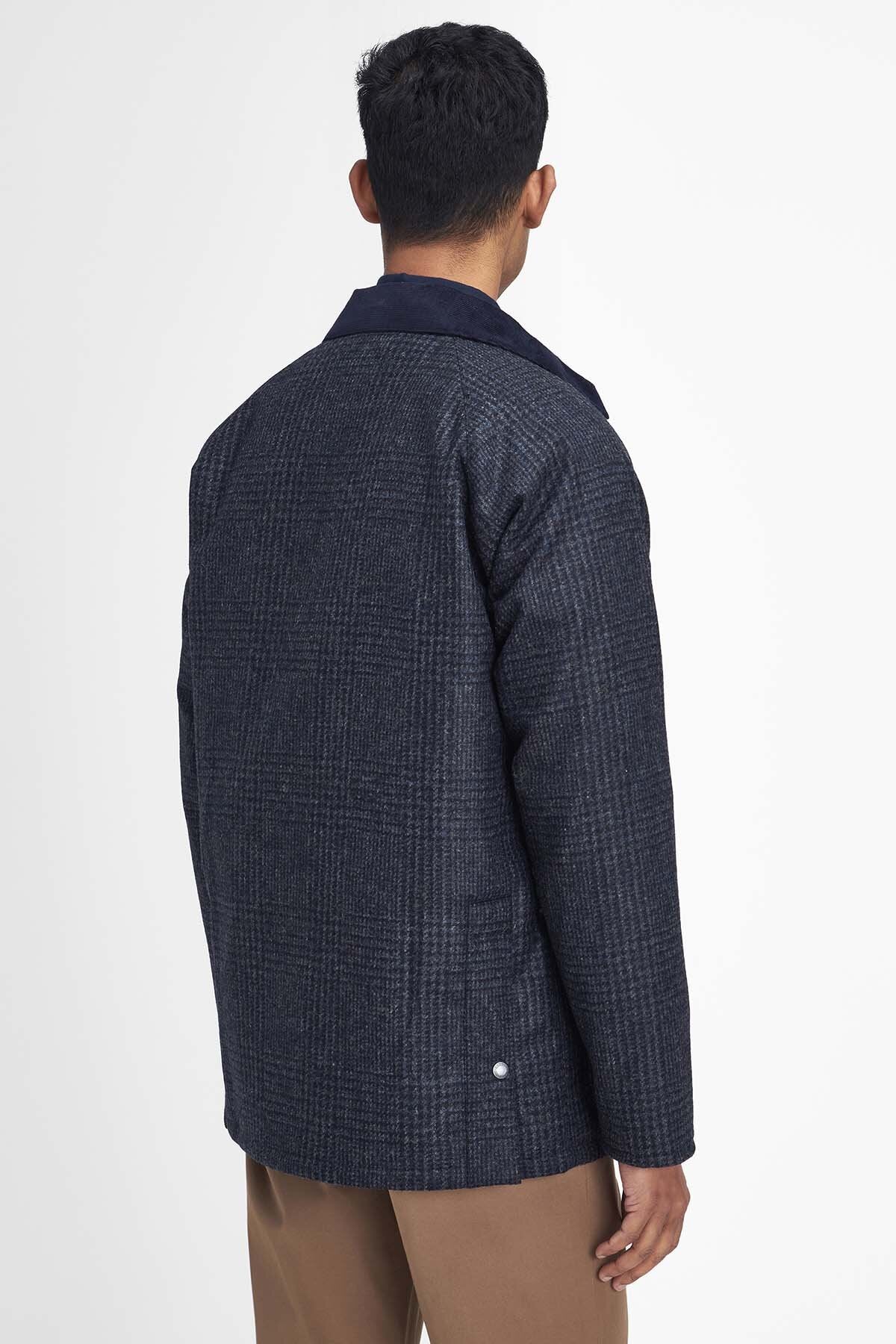 Bedale Check Wool Jacket - NAVY