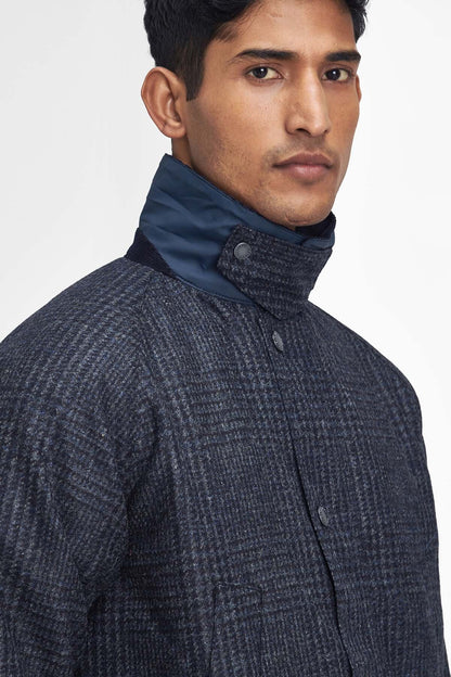 Bedale Check Wool Jacket - NAVY