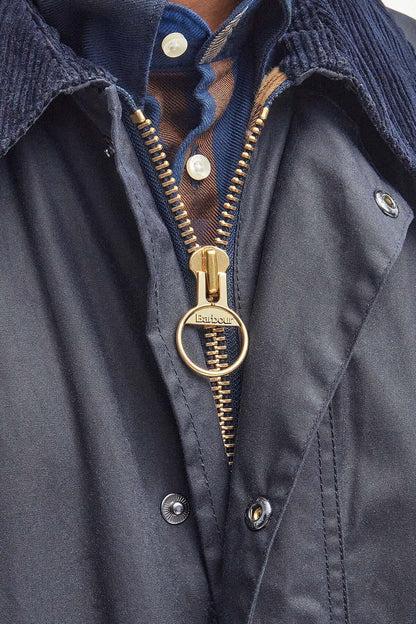 Border Wax Jacket - NAVY