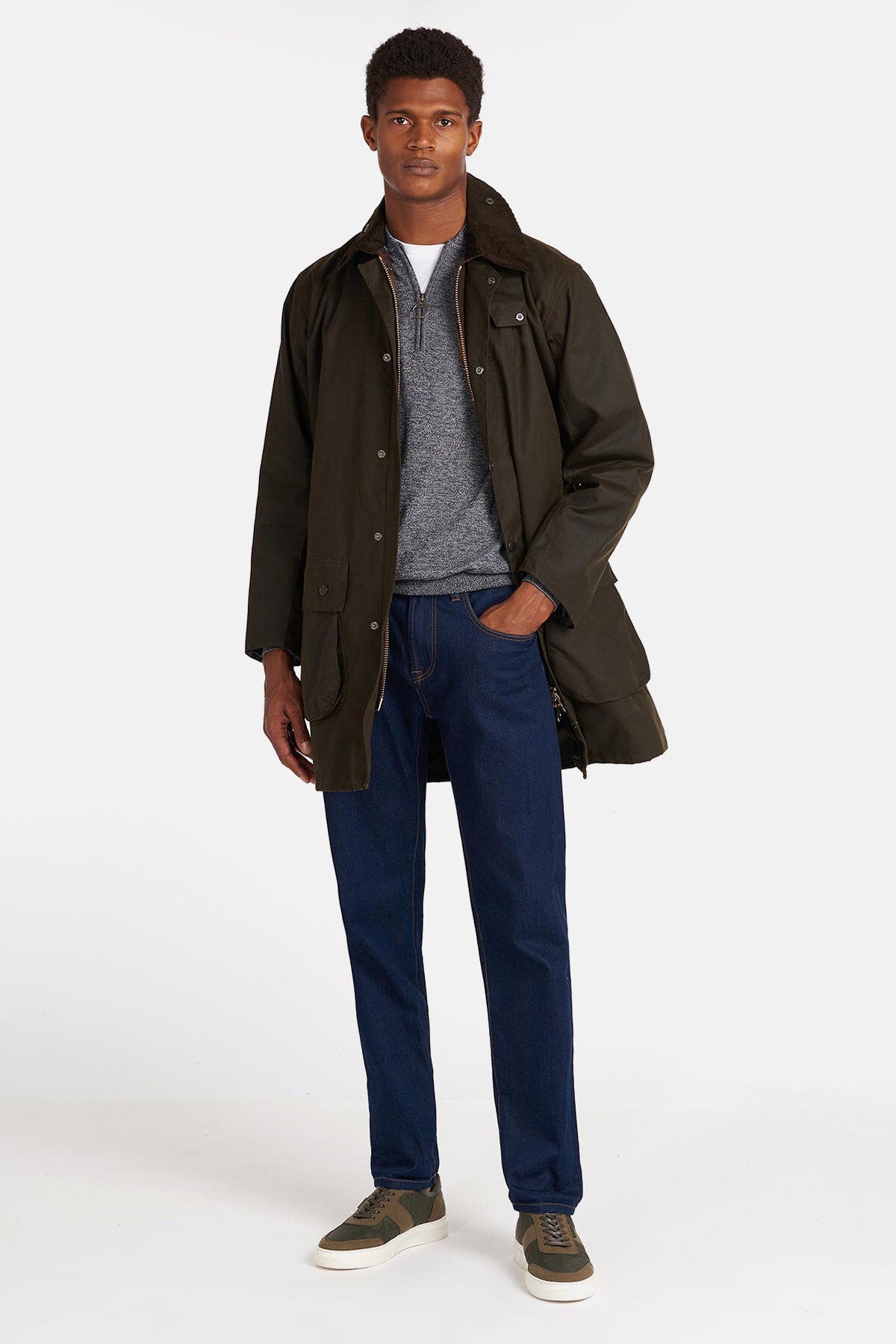 Classic Northumbria Wax Jacket - OLIVE