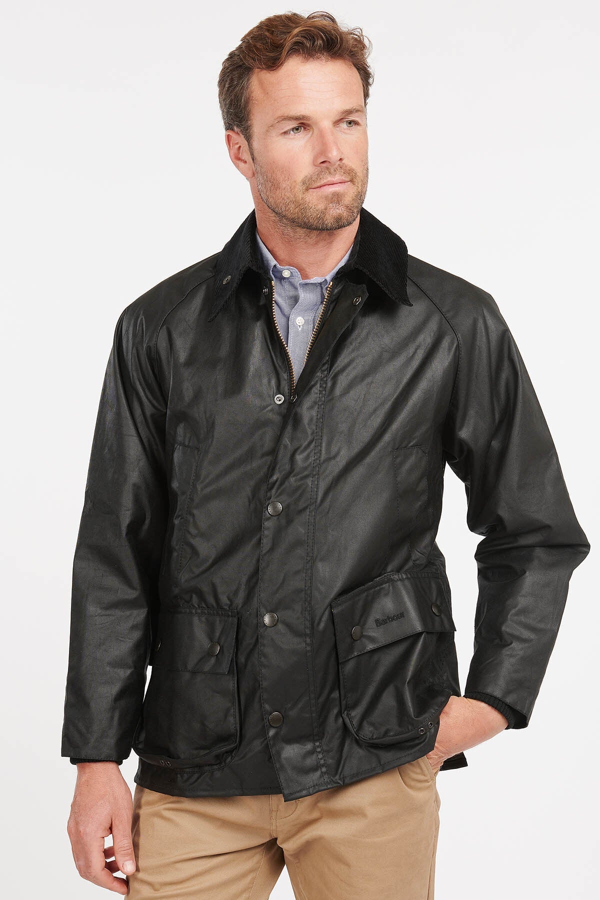 Bedale Waxed Jacket - BLACK