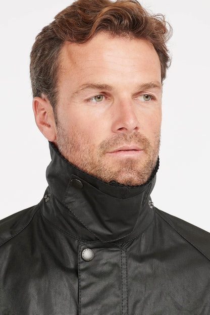 Bedale Waxed Jacket - BLACK