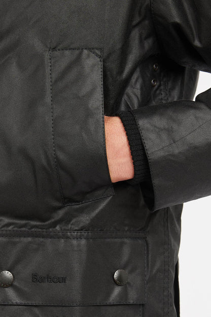 Bedale Waxed Jacket - BLACK