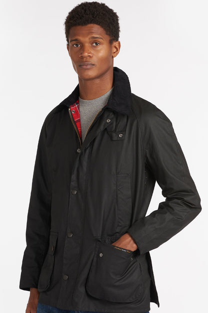 Ashby Waxed Cotton Jacket - BLACK