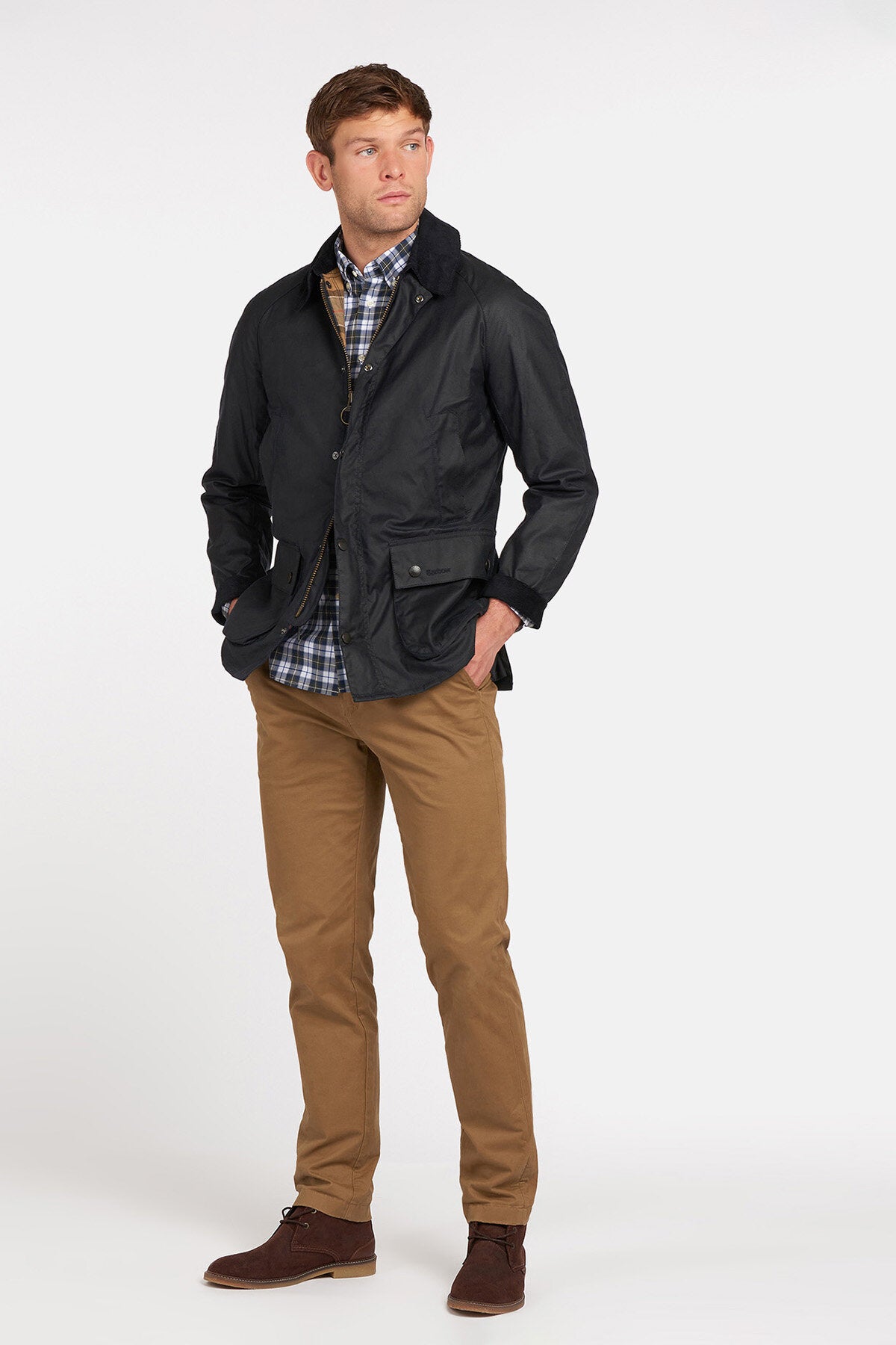 Ashby Wax Jacket - NAVY