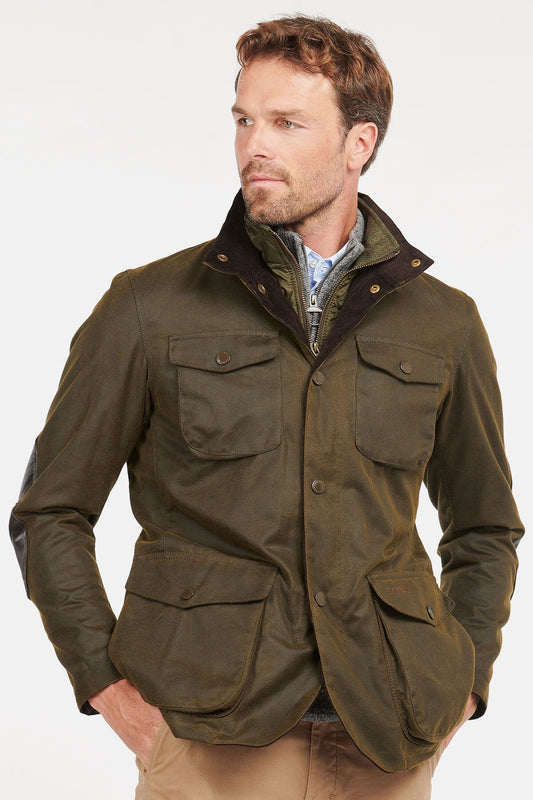 Ogston Wax Jacket - OLIVE