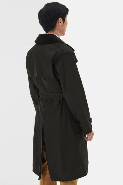 SL Whitley Wax Trench Coat - SAGE