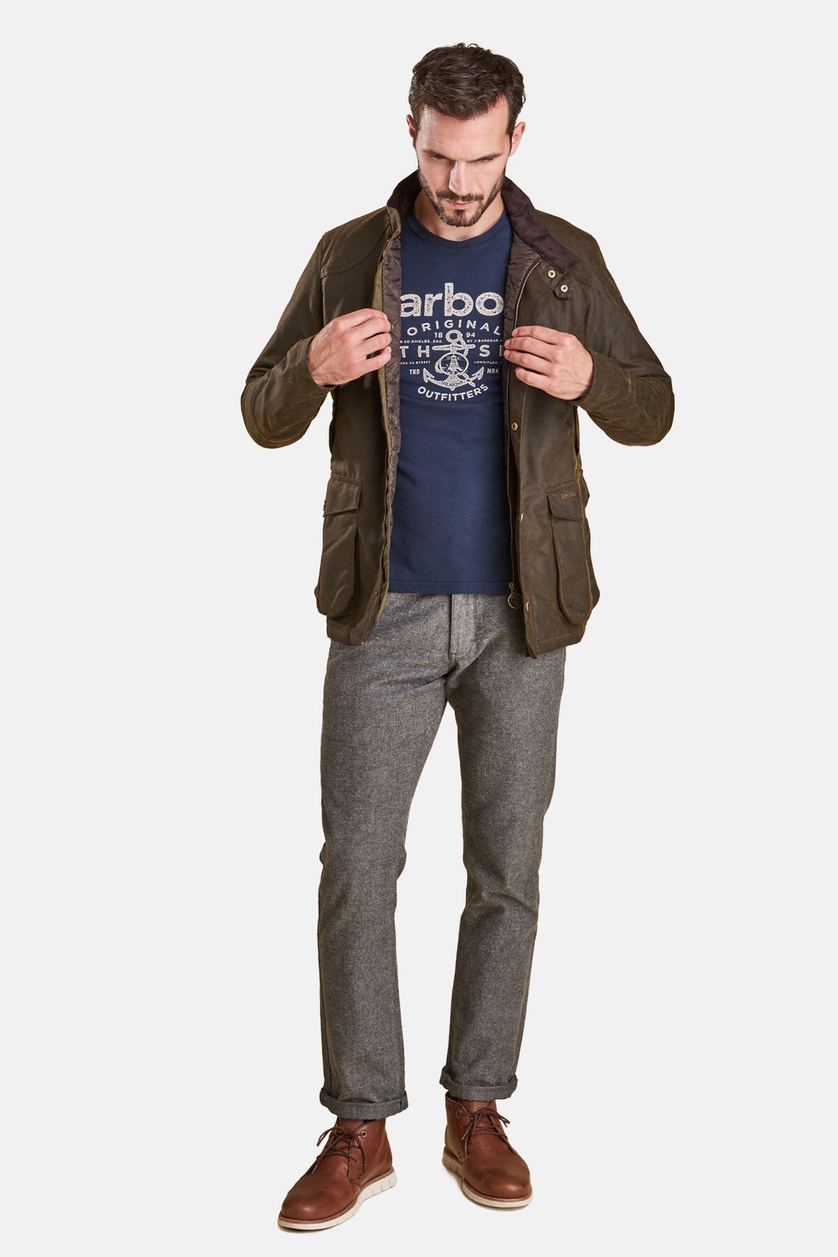 Waxed Jacket - OLIVE