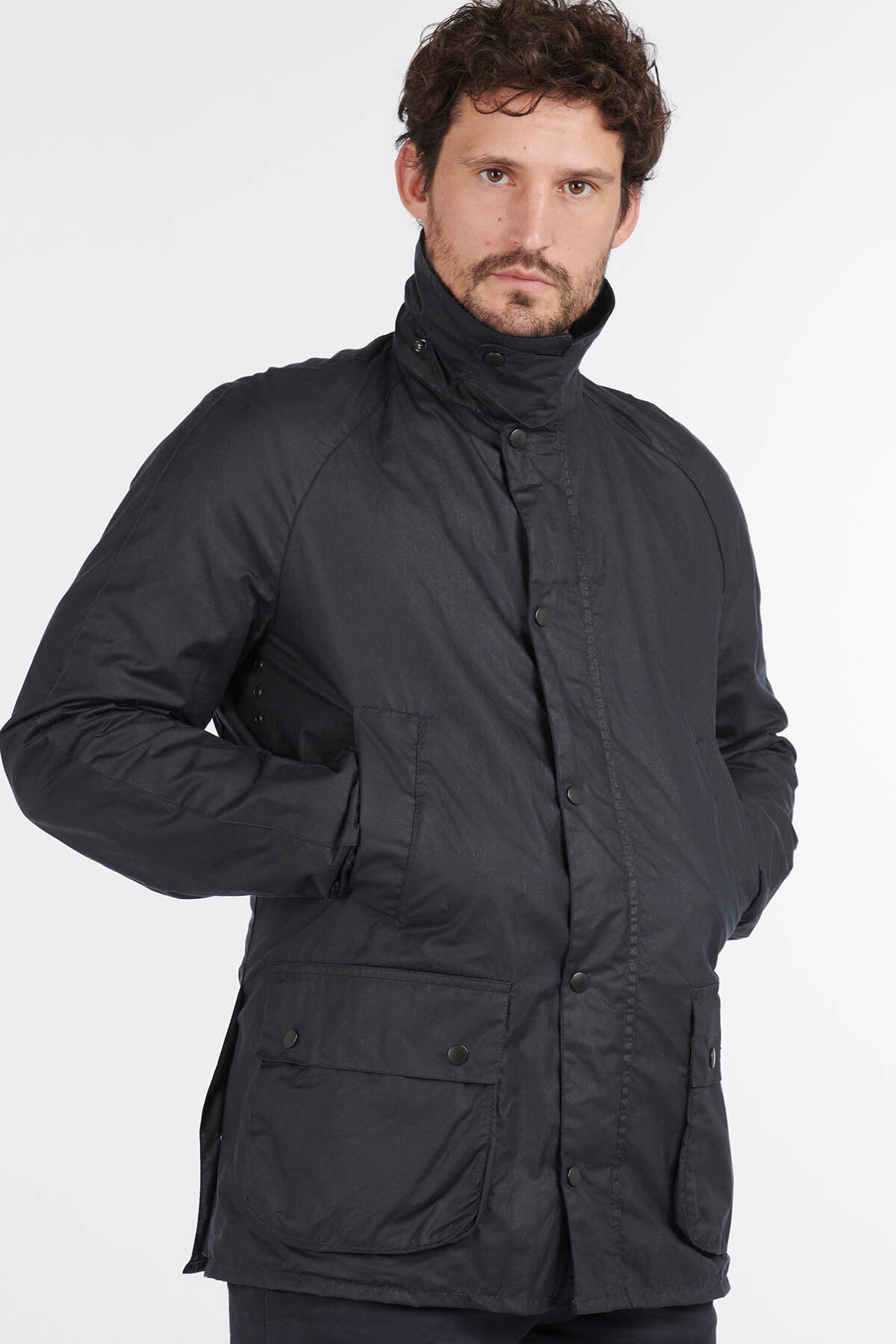 Lightweight Ashby Waxed Jacket - ROYAL NAVY