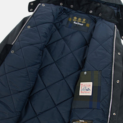 Winter Bedale Wax Jacket - NAVY OLIVE NIGHT