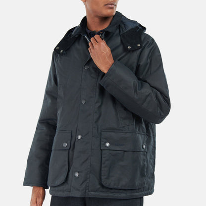 Winter Bedale Wax Jacket - NAVY OLIVE NIGHT