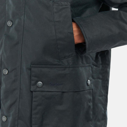 Winter Bedale Wax Jacket - NAVY OLIVE NIGHT