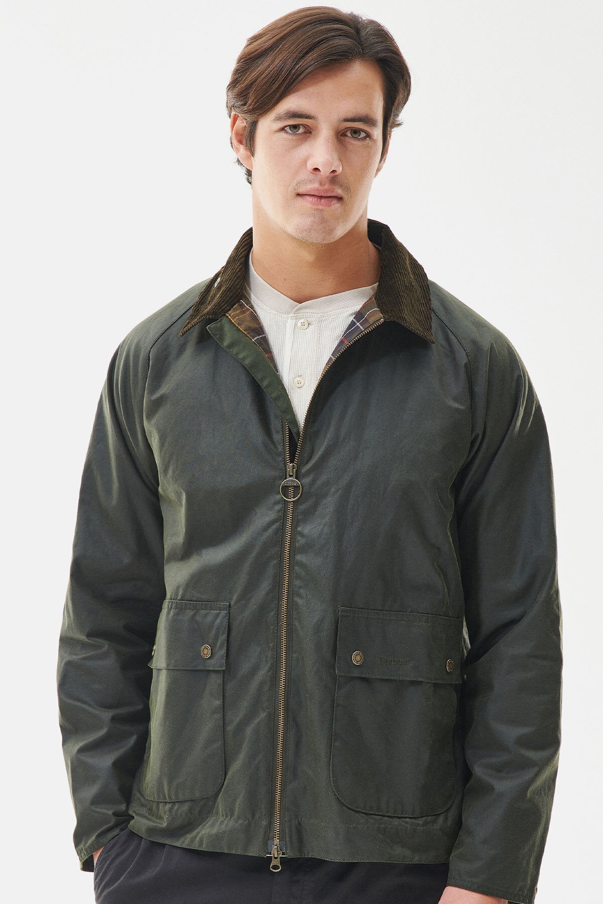 Bedale Short Wax Jacket - FERN