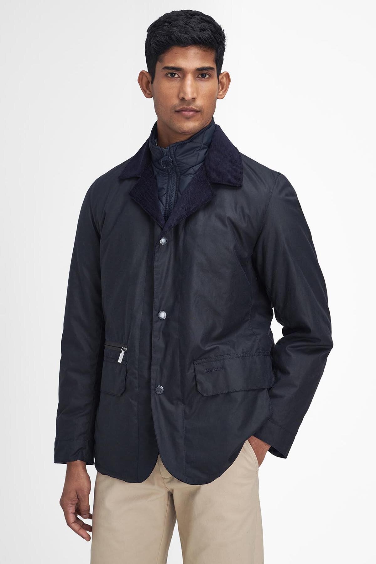 Craster Waxed Jacket - NAVY